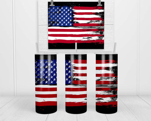 American Flag Double Insulated Stainless Steel Tumbler