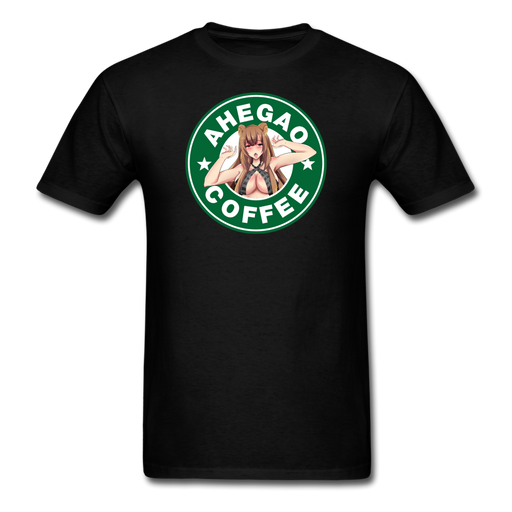 Ahegao Coffee Unisex Classic T-Shirt - black / S