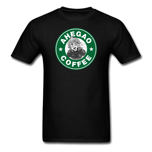 Ahegao Coffee V3 Unisex Classic T-Shirt - black / S