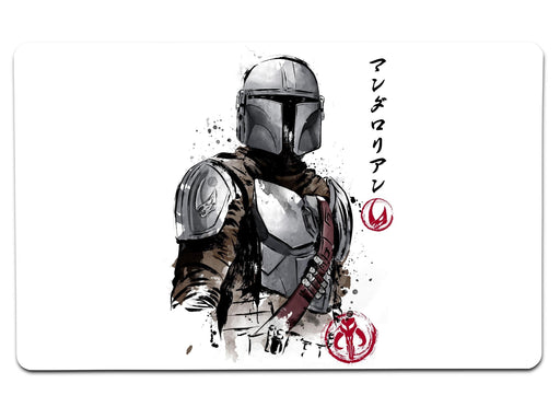 Clan Of Two The Mandalorian Large Mouse Pad