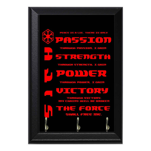 Sith Code Geeky Wall Plaque Key Holder Hanger
