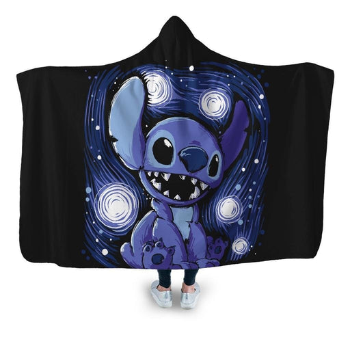 Starry Stitch Hooded Blanket - Adult / Premium Sherpa