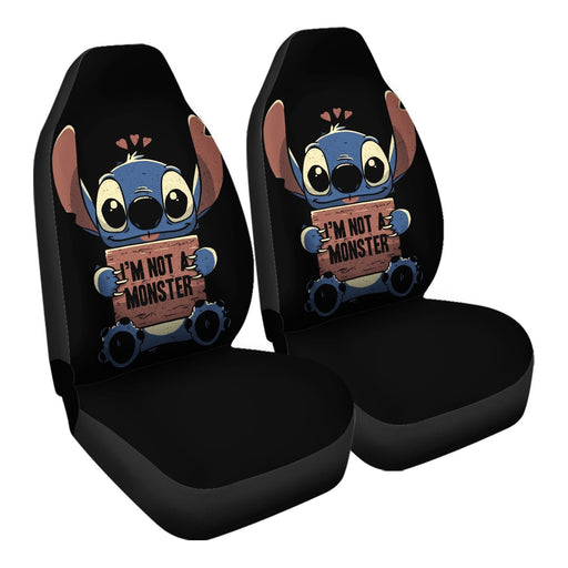 Stitch Not A Monster Car Seat Covers - One size