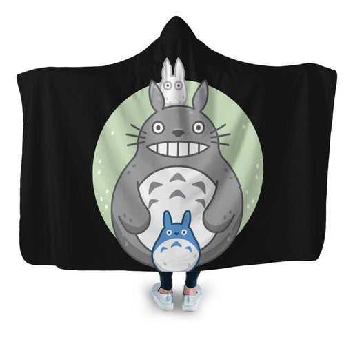 Totoro Hooded Blanket - Adult / Premium Sherpa
