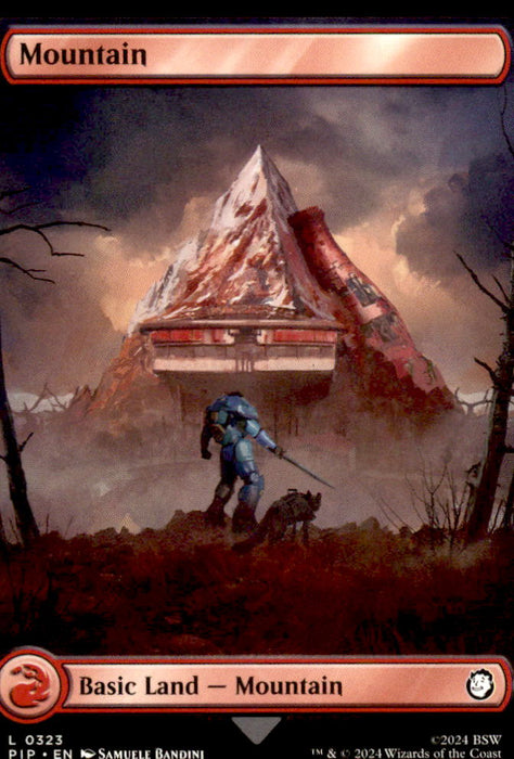 Mountain (0323) 323 Land Universes Beyond: Fallout Magic: The Gathering NM