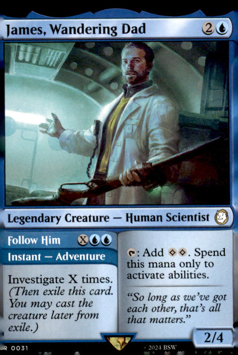 James, Wandering Dad 31 Rare Universes Beyond: Fallout Magic: The Gathering NM