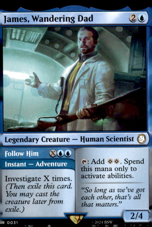 James, Wandering Dad 31 Rare Universes Beyond: Fallout Magic: The Gathering NM