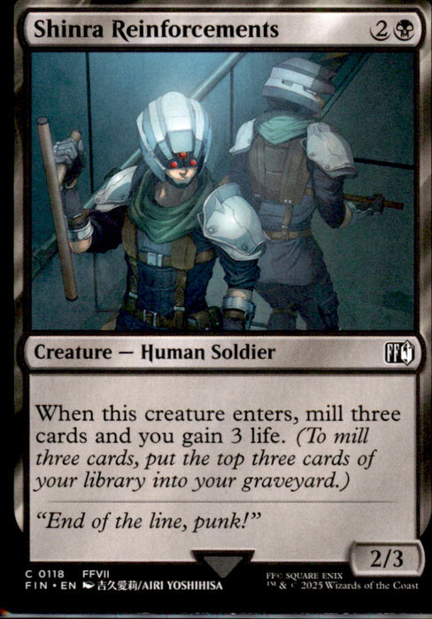 Shinra Reinforcements 118 Common FINAL FANTASY Magic: The Gathering Near Mint