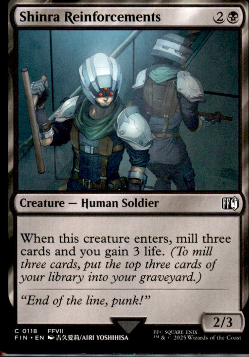 Shinra Reinforcements 118 Common FINAL FANTASY Magic: The Gathering Near Mint