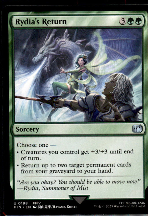 Rydia's Return 198 Uncommon FINAL FANTASY Magic: The Gathering Near Mint