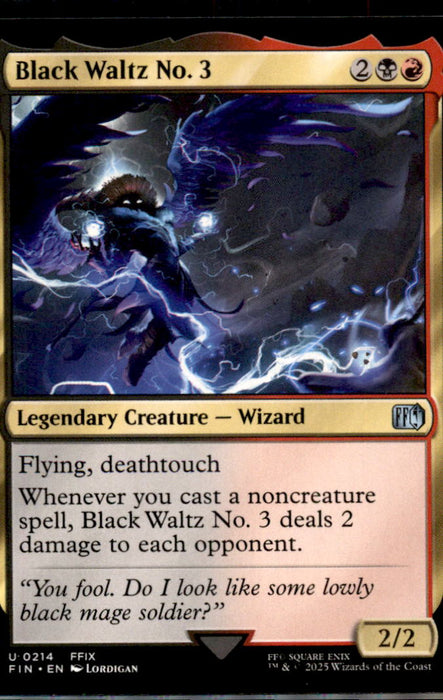Black Waltz No. 3 214 Uncommon FINAL FANTASY Magic: The Gathering Near Mint