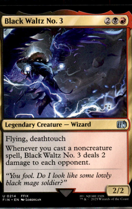 Black Waltz No. 3 214 Uncommon FINAL FANTASY Magic: The Gathering Near Mint