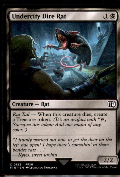 Undercity Dire Rat 123 Common FINAL FANTASY Magic: The Gathering Near Mint