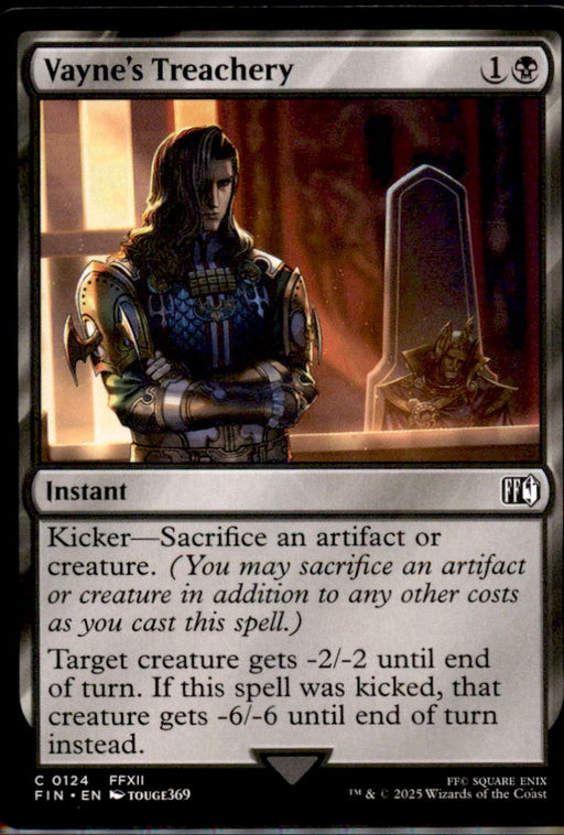 Vayne's Treachery 124 Common FINAL FANTASY Magic: The Gathering Near Mint