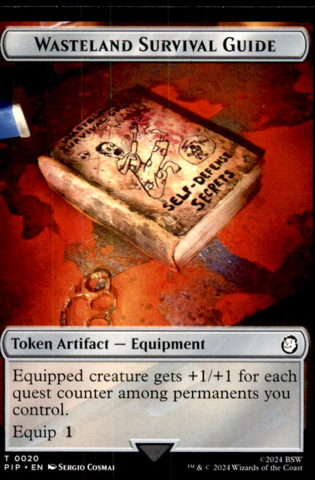 Treasure (0018) // Soldier (0010) Double-Sided Token 18 // 10 Universes Beyond: Fallout Magic: The Gathering NM