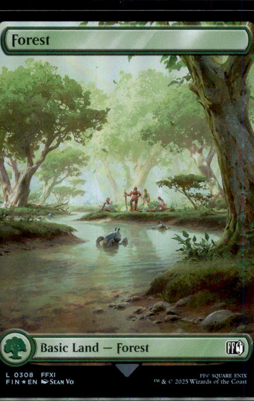 Forest (0308) 308 Land FINAL FANTASY Magic: The Gathering Foil Near Mint