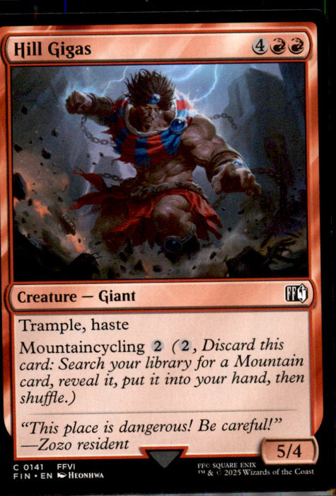 Hill Gigas 141 Common FINAL FANTASY Magic: The Gathering Near Mint