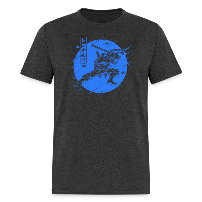 Blue Turtle Warrior Unisex T-Shirt - heather black