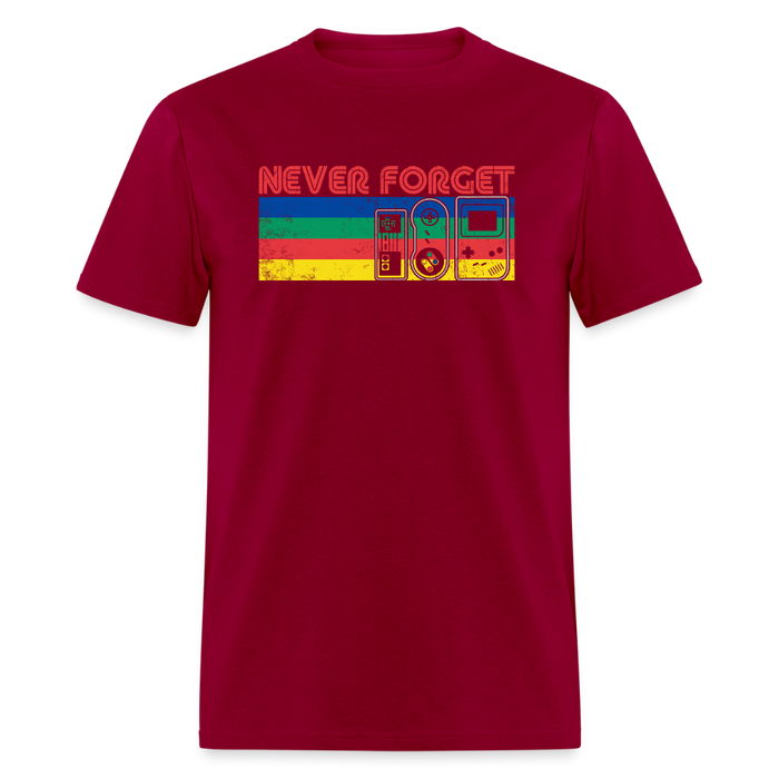 Retrogaming Consoles Unisex T-Shirt - dark red