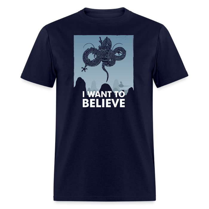 Believe in dragons Unisex T-Shirt - navy