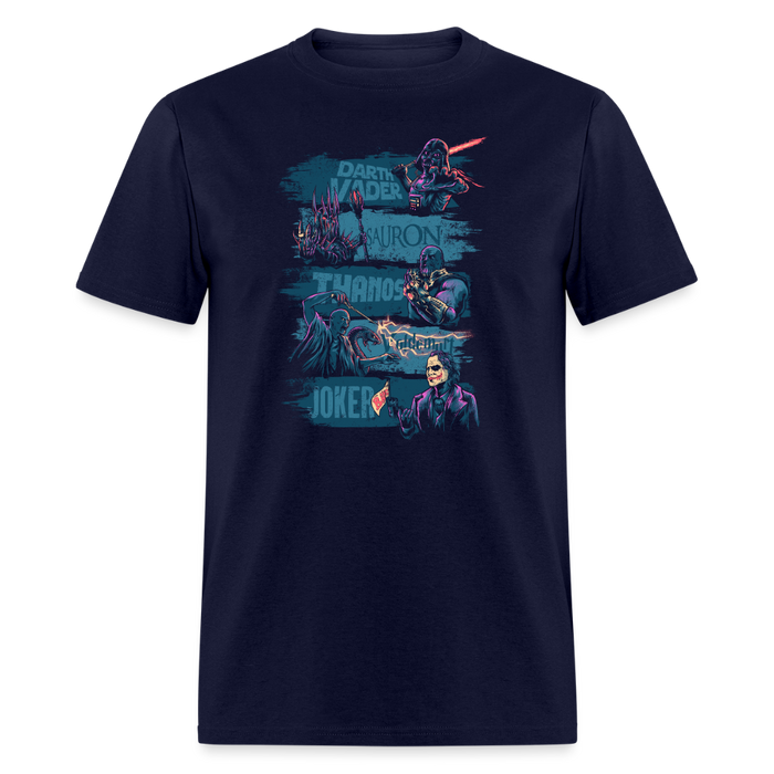 Movie Villains Unisex Classic T-Shirt - navy