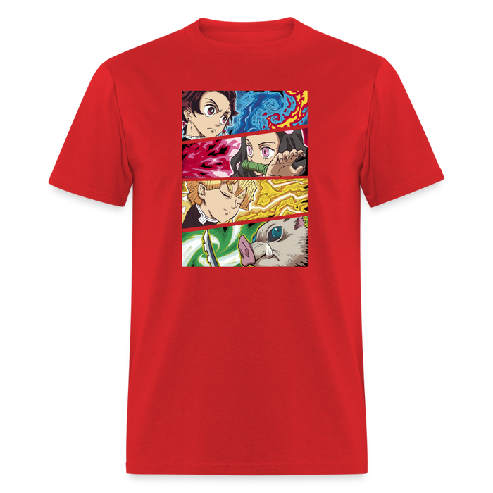 Demon Heroes Unisex Classic T-Shirt - red