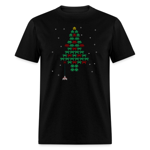 Christmas in space Unisex T-Shirt - black