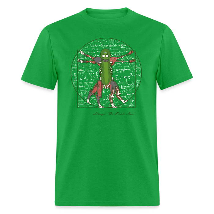 Vitruvian Pickle Unisex Classic T-Shirt - bright green
