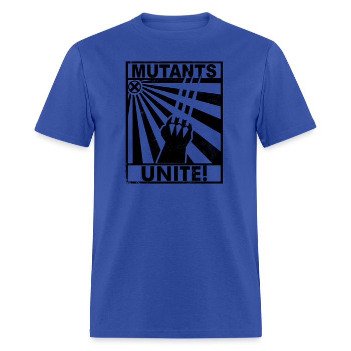 Mutants Unite Unisex T-Shirt - royal blue