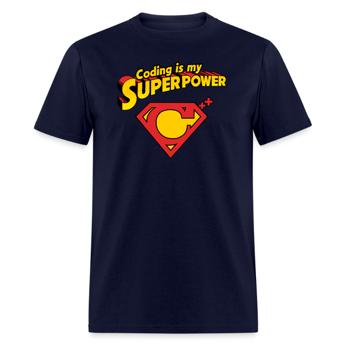 Coding is my superpower Unisex T-Shirt - navy