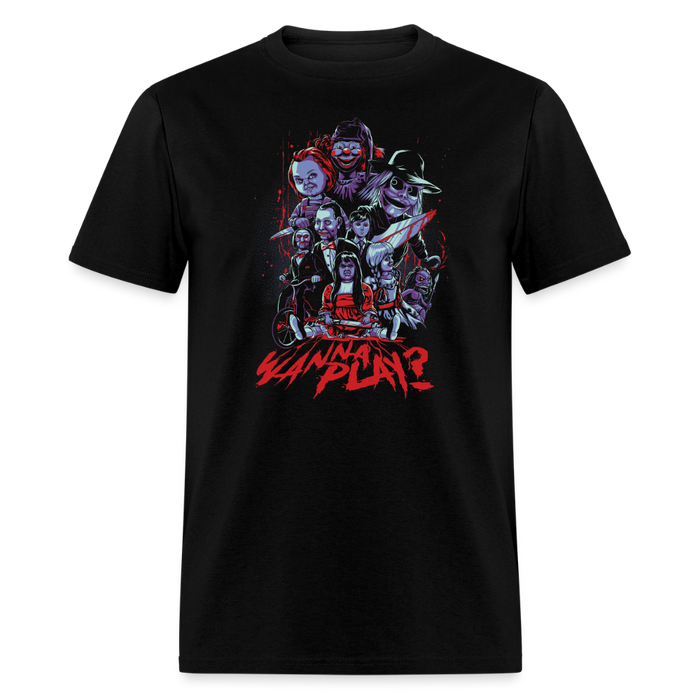Wanna Play? Unisex Classic T-Shirt - black