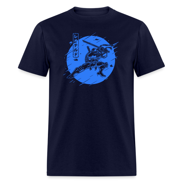 Blue Turtle Warrior Unisex T-Shirt - navy