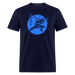 Blue Turtle Warrior Unisex T-Shirt - navy