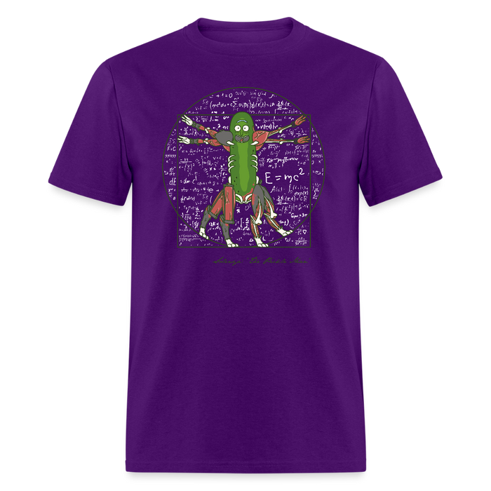 Vitruvian Pickle Unisex Classic T-Shirt - purple