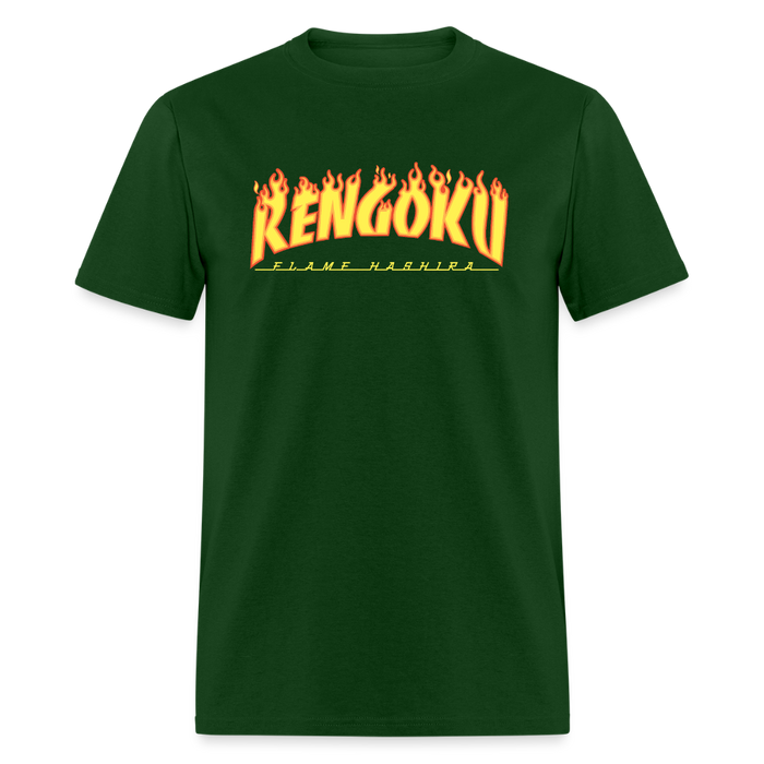 Rengoku Flame Hashira Unisex T-Shirt - forest green