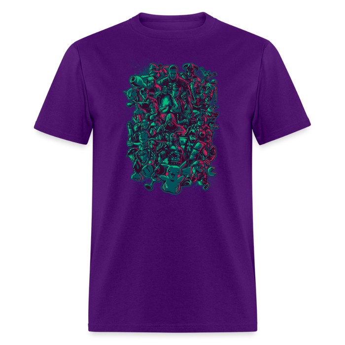 Video Game Mashup Unisex Classic T-Shirt - purple