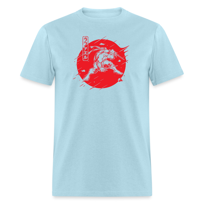 Red Warrior Turtle Unisex T-Shirt - powder blue