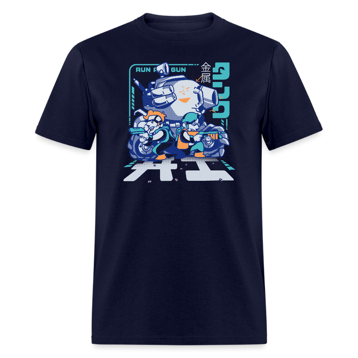 Run and Gun Unisex Classic T-Shirt - navy