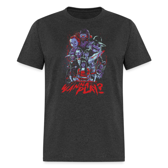 Wanna Play? Unisex Classic T-Shirt - heather black