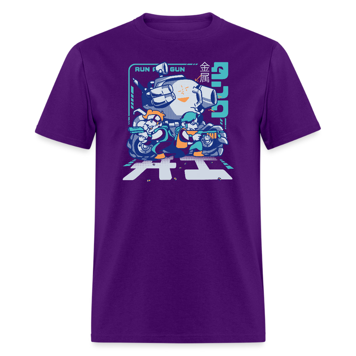 Run and Gun Unisex Classic T-Shirt - purple