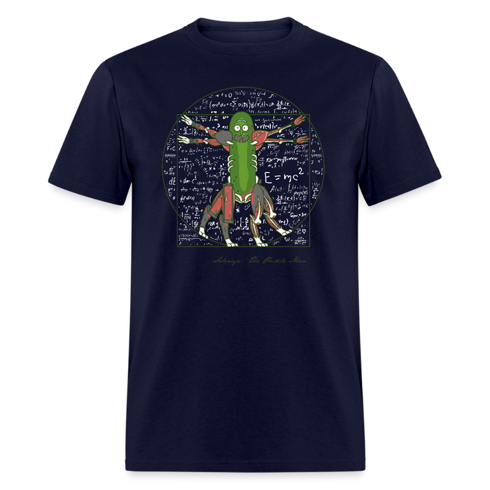Vitruvian Pickle Unisex Classic T-Shirt - navy