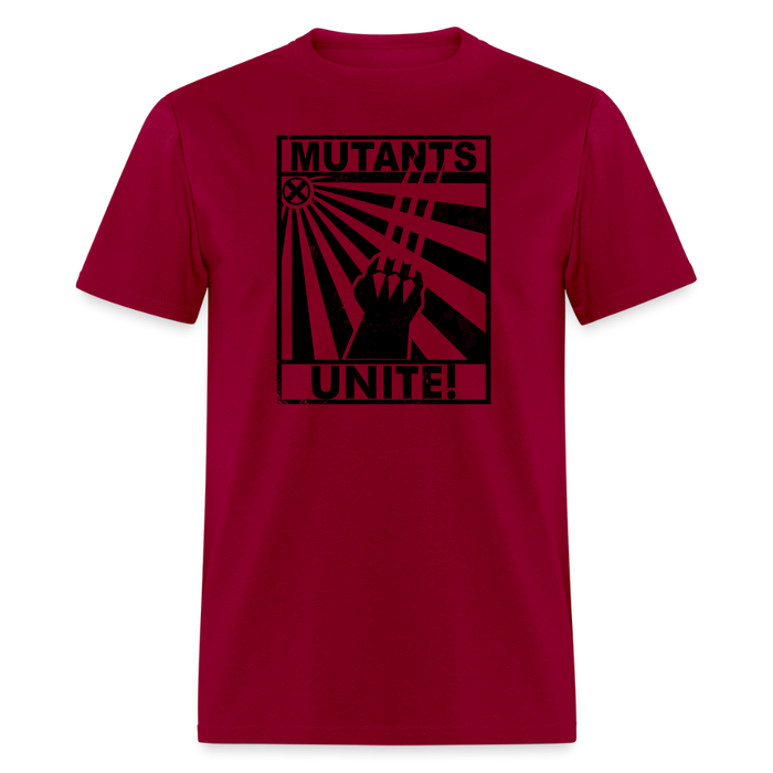 Mutants Unite Unisex T-Shirt - dark red
