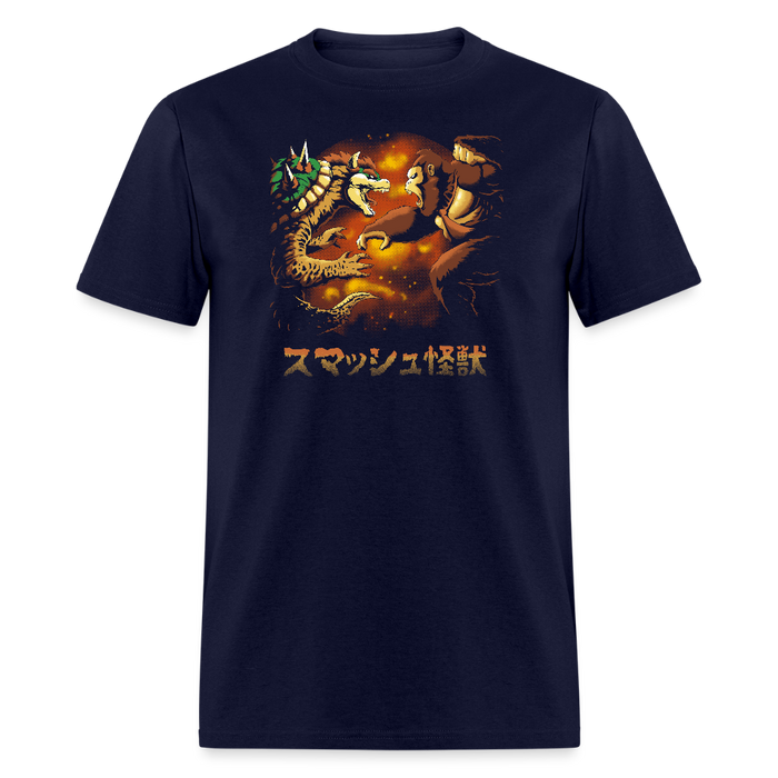 Smash Kaiju Unisex Classic T-Shirt - navy