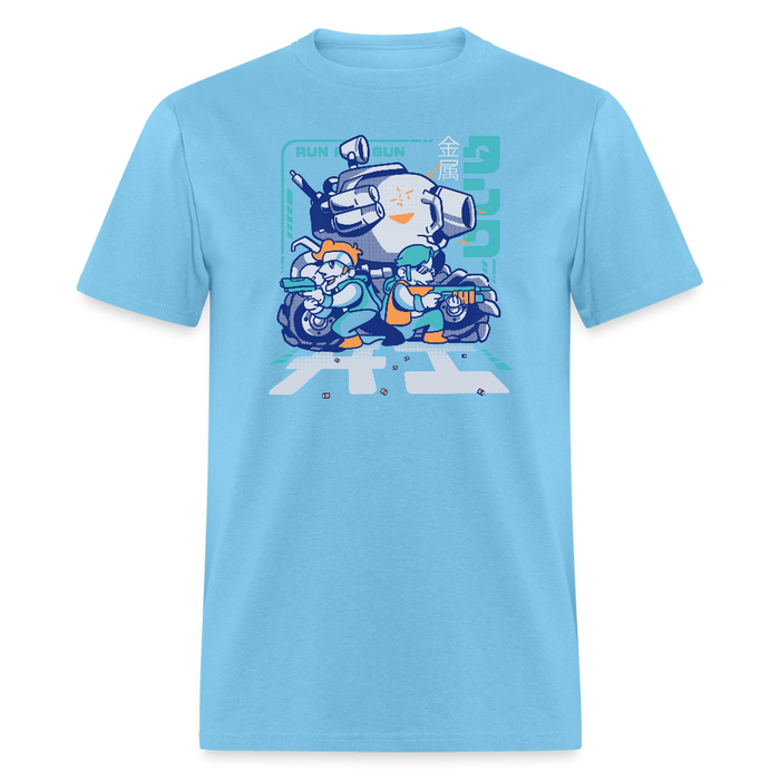 Run and Gun Unisex Classic T-Shirt - aquatic blue