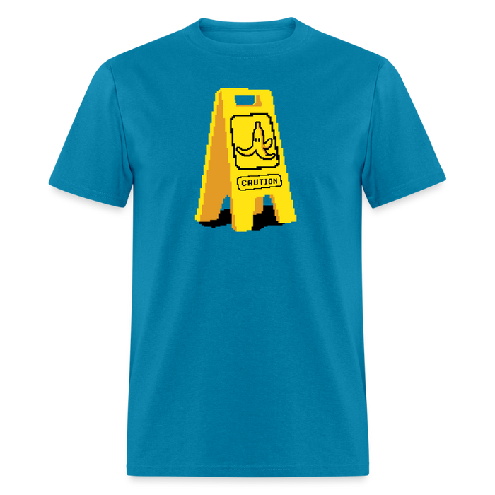 Pixels on the floor Unisex T-Shirt - turquoise
