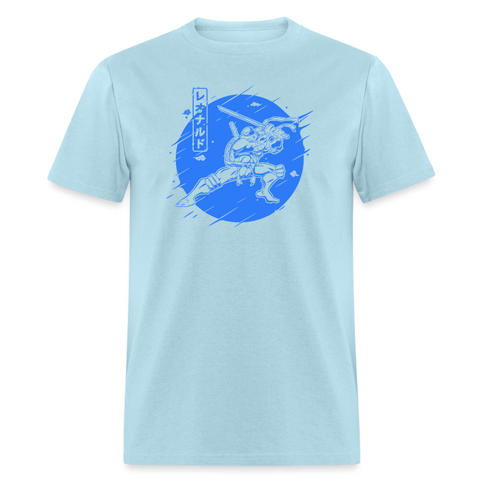 Blue Turtle Warrior Unisex T-Shirt - powder blue