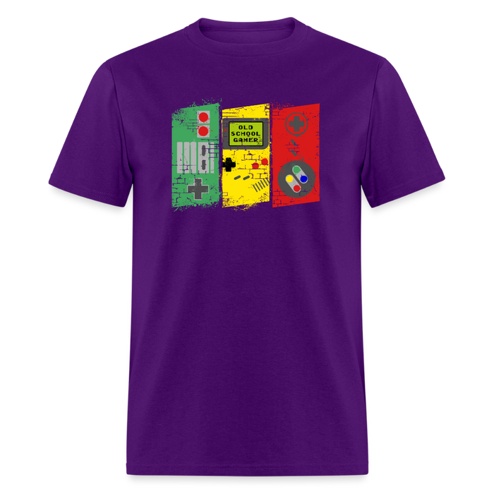 Old School Gamer Unisex T-Shirt - purple