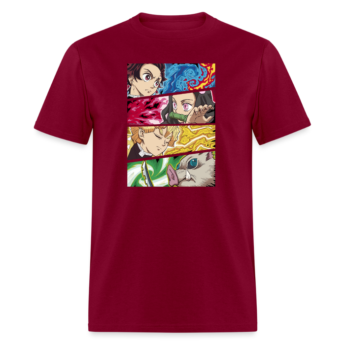 Demon Heroes Unisex Classic T-Shirt - burgundy