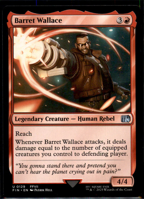 Barret Wallace 129 Uncommon FINAL FANTASY Magic: The Gathering Near Mint
