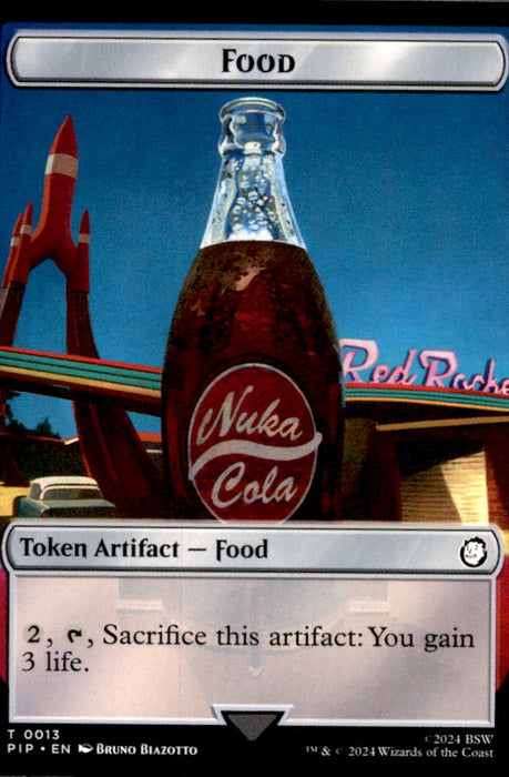 Food (0013) // Soldier (0004) Double-Sided Token 13 // 4 Universes Beyond: Fallout Magic: The Gathering NM